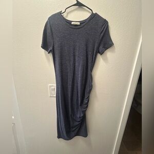 Elegant Navy Blue T-Shirt Dress